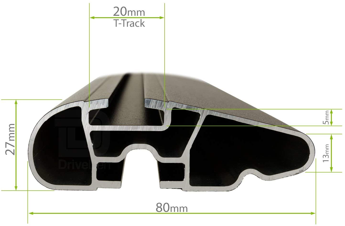 Barre portatutto Farad Aerodynamic Black made in Italy per Nissan Qashqai+2 (J10) 2007-2013 (con corrimano alto)