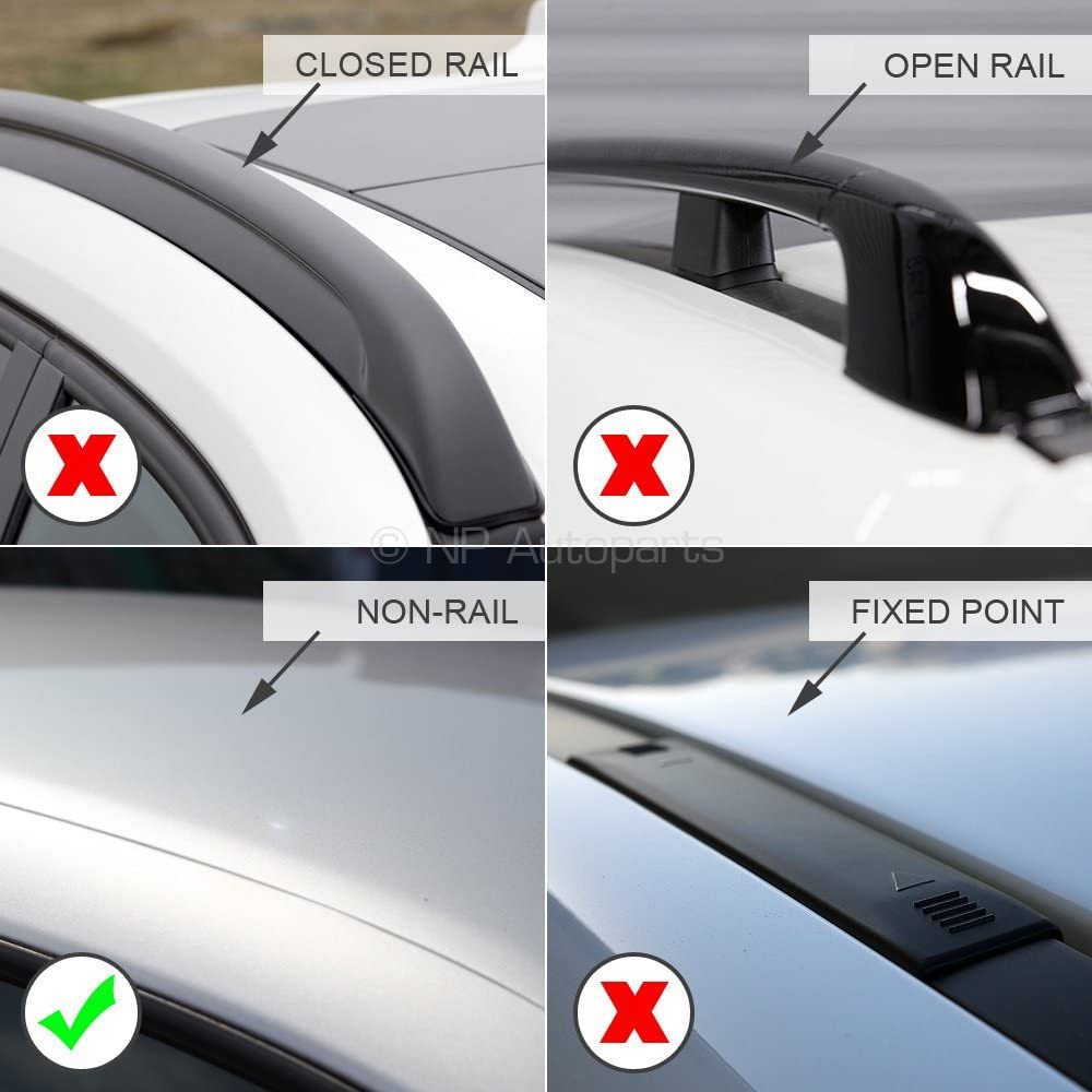 Barre portatutto Farad Aerodynamic Silver made in Italy per auto con Rails ( corrimano alto) - Citroen C1 2005> (senza corrimano)